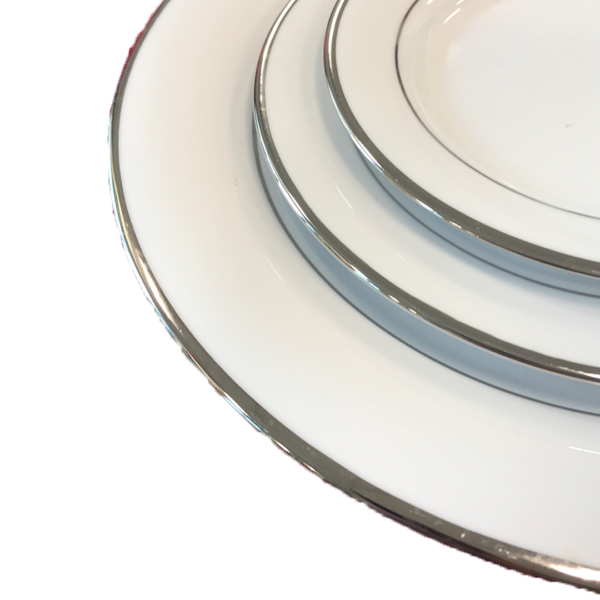 White China with Platinum Band