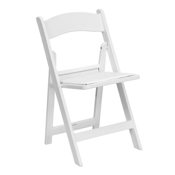 White Resin Folding Chair