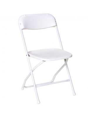 White Plastic Folding Chair
