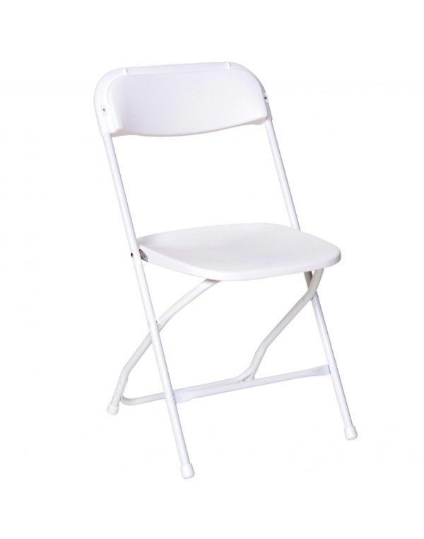 White Plastic Folding Chair