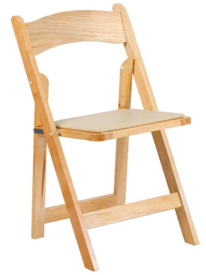 Natural Wood Folding Chair