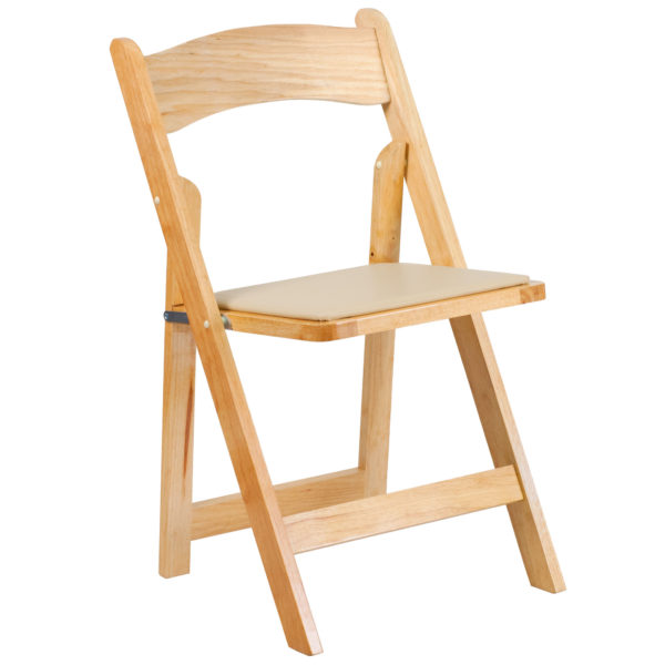 Natural Wood Folding Chair
